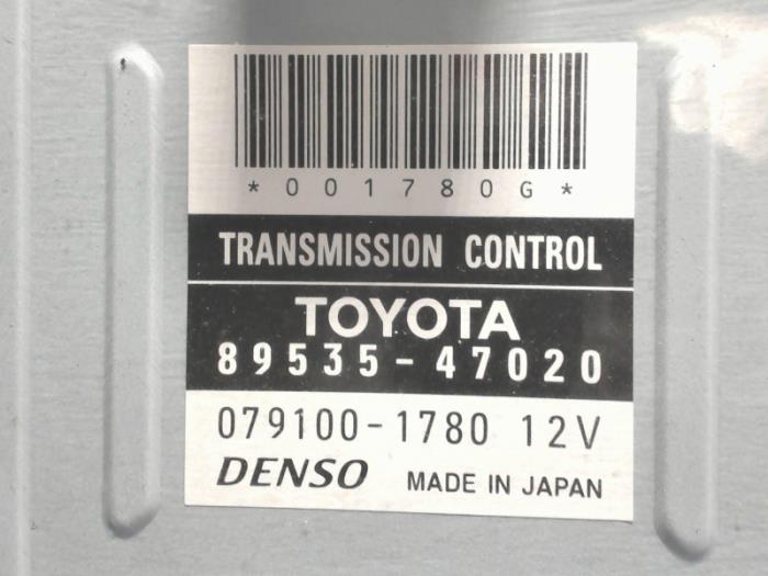Computer Automatische Bak van een Toyota Prius (NHW20) 1.5 16V 2006