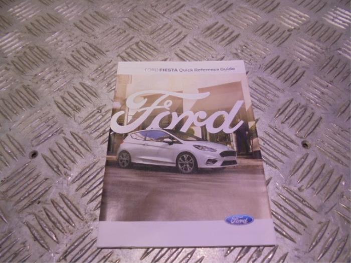 Instructie Boekje van een Ford Fiesta 7 1.0 EcoBoost 12V 100 2018