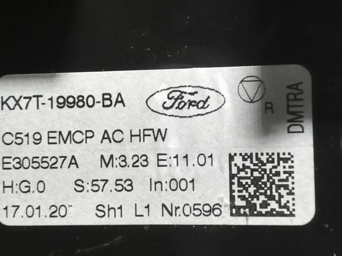 Chaufage Bedieningspaneel van een Ford Focus 4 1.5 EcoBlue 120 2020