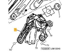 Gebruikte Ruitenwissermotor achter Citroen Xsara Picasso (CH) 1.8 16V Prijs € 19,00 Margeregeling aangeboden door Automaterialen Ronald Morien B.V.
