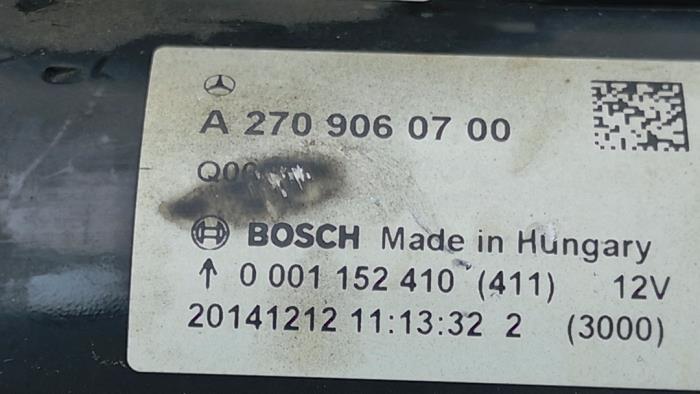 Startmotor van een Mercedes-AMG A-Klasse AMG (W176) 2.0 A-45 AMG Turbo 16V 4-Matic 2015