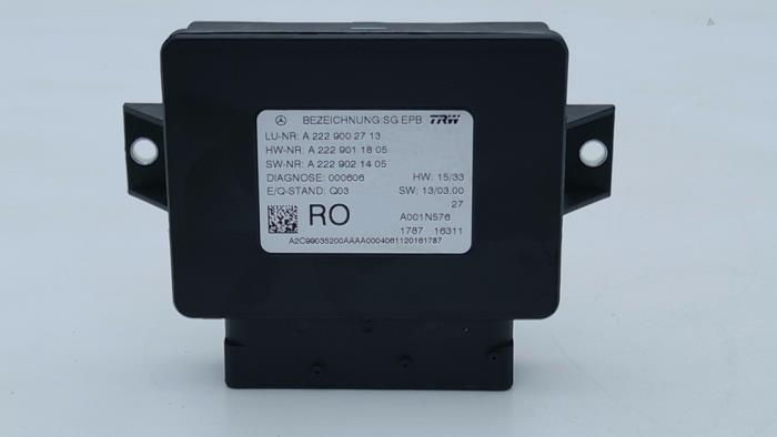 Handrem Module van een Mercedes-Benz S (222.0/222.1) 3.0 S-350 BlueTEC, S-350d 24V 2016