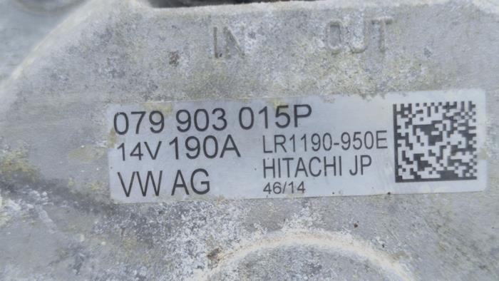 Dynamo van een Bentley Continental GT 4.0 V8 S 32V 2015