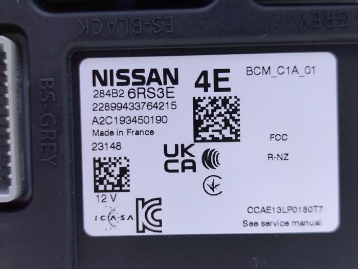Computer Body Control van een Nissan Qashqai (J12) 1.3 DIG-T 150 16V 2023