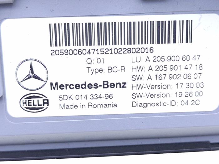 Computer Body Control van een Mercedes-AMG GLC AMG (X253) 3.0 43 AMG V6 Turbo 4-Matic 2021