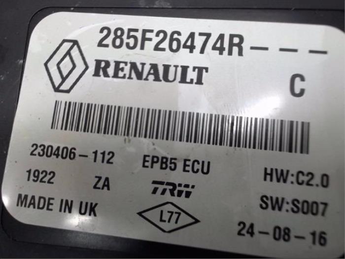 Handrem Module van een Renault Kadjar (RFEH) 1.2 Energy TCE 130 2017