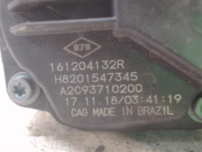 Gasklephuis van een Dacia Sandero II 1.0 Sce 75 12V 2019