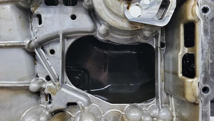 Carterpan van een Peugeot 208 I (CA/CC/CK/CL) 1.2 12V e-THP PureTech 110 2019