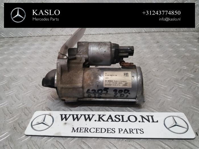 Gebruikte Startmotor Mercedes C (W205) C-200 1.6 CDI BlueTEC, C-200 d 16V Prijs € 100,00 Margeregeling aangeboden door kaslo auto parts