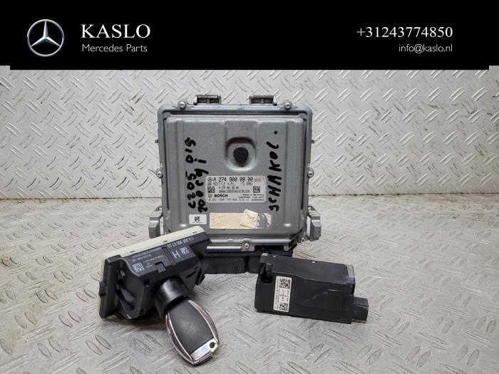 Gebruikte Kontaktslot + computer Mercedes C (W205) C-200 2.0 CGI 16V Prijs € 350,00 Margeregeling aangeboden door kaslo auto parts