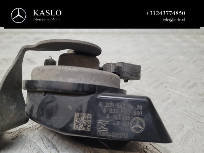 Claxon van een Mercedes-Benz C (W205) C-200 2.0 CGI 16V 2015