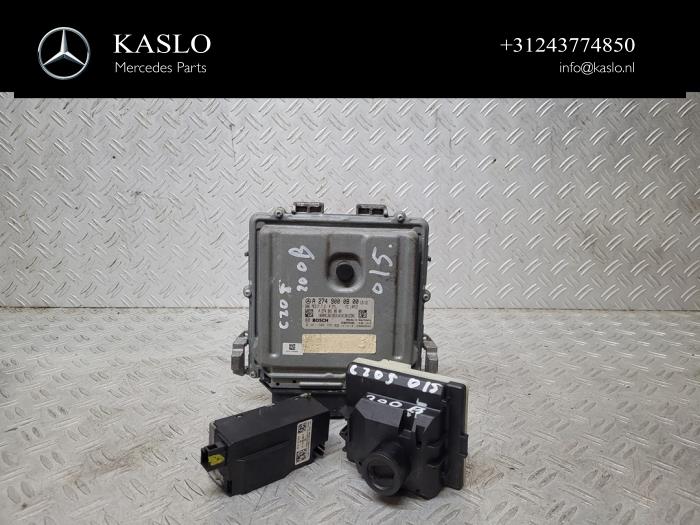 Gebruikte Kontaktslot + computer Mercedes C (W205) C-200 2.0 CGI 16V Prijs € 350,00 Margeregeling aangeboden door kaslo auto parts