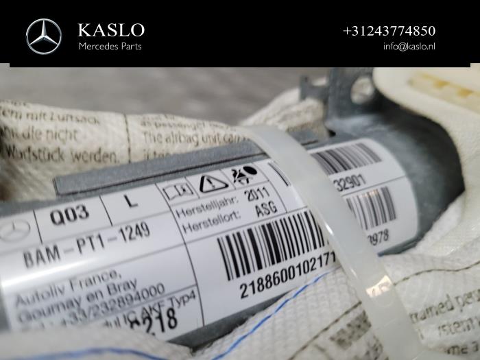 Airbag hemel links van een Mercedes-Benz CLS (C218) 350 CDI BlueEfficiency 3.0 V6 24V 2011