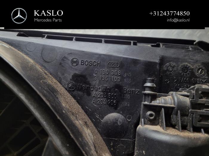 Gebruikte Fan Radiateur Mercedes SLK (R172) 1.8 200 16V BlueEFFICIENCY Prijs € 200,00 Margeregeling aangeboden door kaslo auto parts