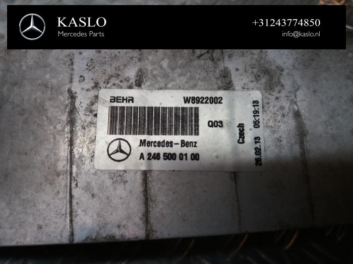 Gebruikte Intercooler Mercedes B (W246/W242) 1.8 B-180 CDI BlueEFFICIENCY 16V Prijs € 100,00 Margeregeling aangeboden door kaslo auto parts