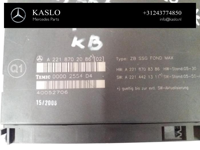 Module (diversen) van een Mercedes-Benz S (W221)  2007