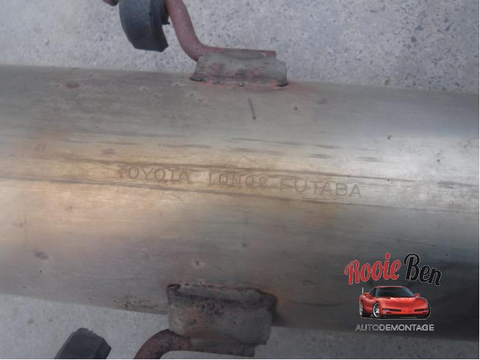 Uitlaat (compleet) van een Toyota Yaris III (P13) 1.4 D-4D-F 2015