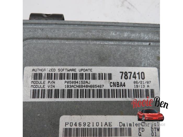 Computer Motormanagement van een Dodge Avenger (JS) 2.0 16V 2008
