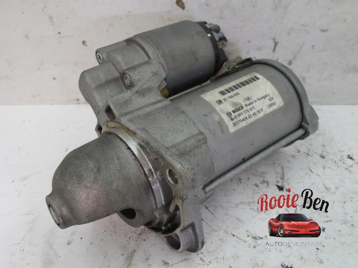Gebruikte Startmotor Opel Corsa E 1.4 16V Prijs € 25,00 Margeregeling aangeboden door Rooie Ben autodemontage