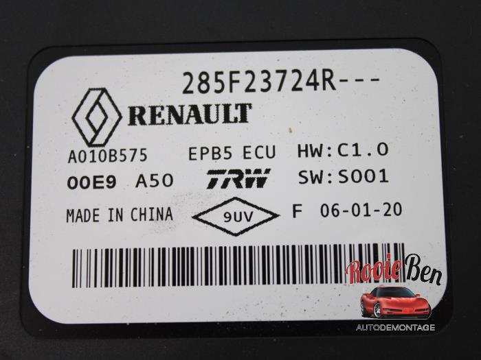 Computer Handrem van een Renault Clio V (RJAB) 1.0 TCe 100 12V 2020