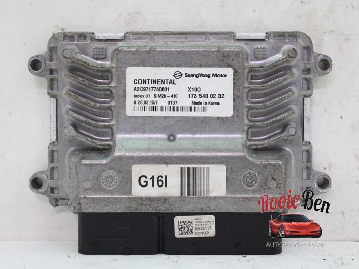Gebruikte Computer Motormanagement Ssang Yong Tivoli 1.6 e-XGi 16V 4WD Prijs op aanvraag aangeboden door Rooie Ben autodemontage