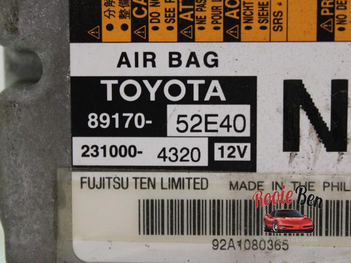 Airbag Module van een Toyota Urban Cruiser 1.33 Dual VVT-I 16V 2WD 2011