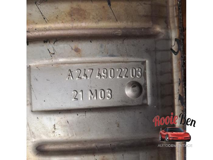 Katalysator van een Mercedes-Benz CLA Shooting Brake (118.6) 1.3 CLA-250 e Turbo 16V 2021