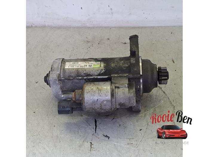 Startmotor van een Volkswagen Polo V (6R) 1.2 TDI 12V BlueMotion 2011