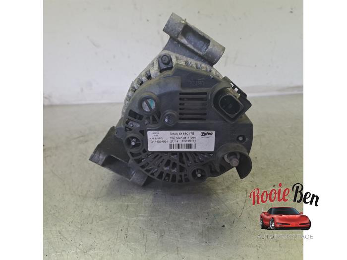 Dynamo van een Fiat Punto III (199) 1.3 JTD Multijet 80 16V 2014