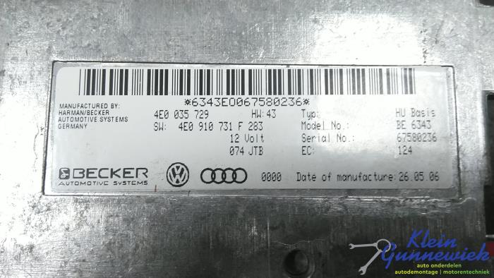 Gebruikte Computer Diversen Audi A8 Prijs € 95,00 Margeregeling aangeboden door Klein Gunnewiek Autodemontage & Motorentechniek