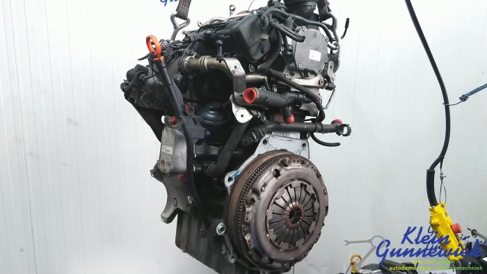 Motor van een Skoda Fabia 2012