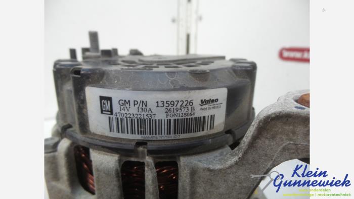 Dynamo van een Opel Mokka 2017