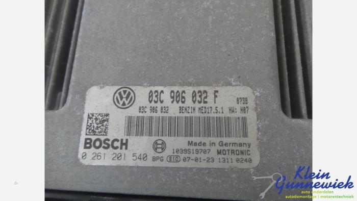 Gebruikte Inspuitcomputer Volkswagen Touran Prijs € 152,00 Margeregeling aangeboden door Klein Gunnewiek Autodemontage & Motorentechniek