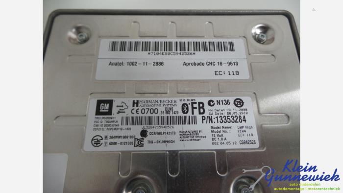 Computer Diversen van een Opel Insignia 2012