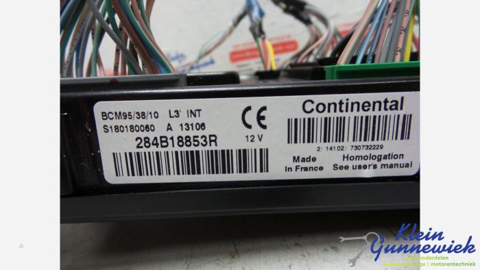 Computer Diversen van een Renault Megane 2013