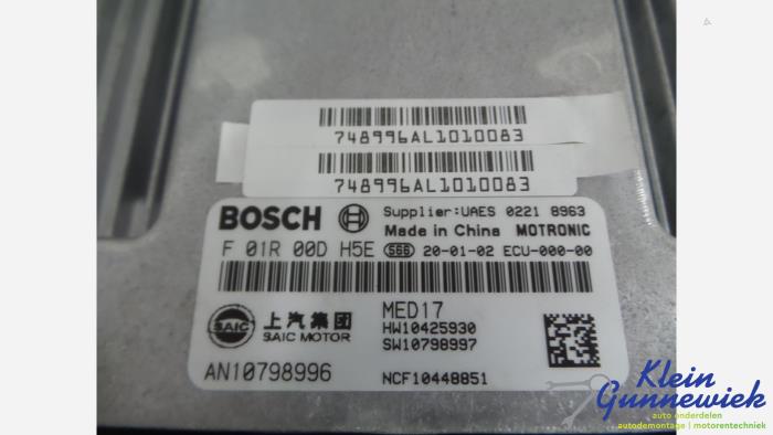 Inspuitcomputer van een MG EHS 2020