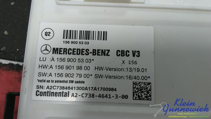 Gebruikte Computer Body Control Mercedes CLA Prijs € 35,00 Margeregeling aangeboden door Klein Gunnewiek Autodemontage & Motorentechniek