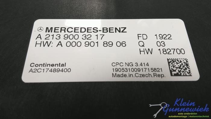 Gebruikte Computer Diversen Mercedes C-Klasse Prijs € 65,00 Margeregeling aangeboden door Klein Gunnewiek Autodemontage & Motorentechniek