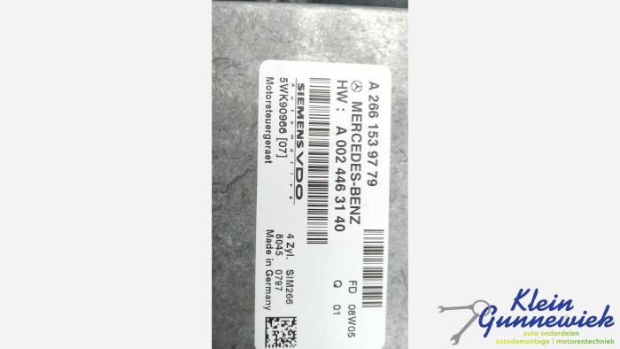 Gebruikte Inspuitcomputer Mercedes B-Klasse Prijs € 250,00 Margeregeling aangeboden door Klein Gunnewiek Autodemontage & Motorentechniek