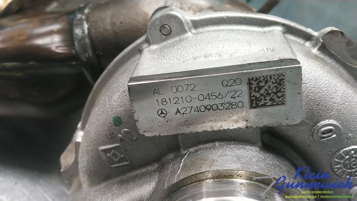 Turbo van een Mercedes E-Klasse 2019