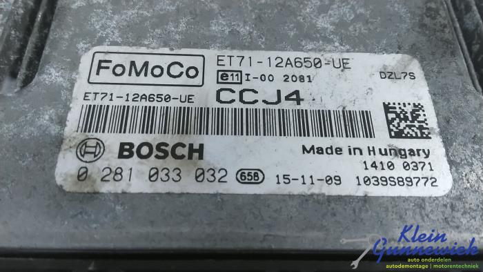 Inspuitcomputer van een Ford Transit 2016