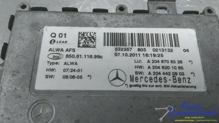 Computer Verlichting van een Mercedes GLK-Klasse 2011