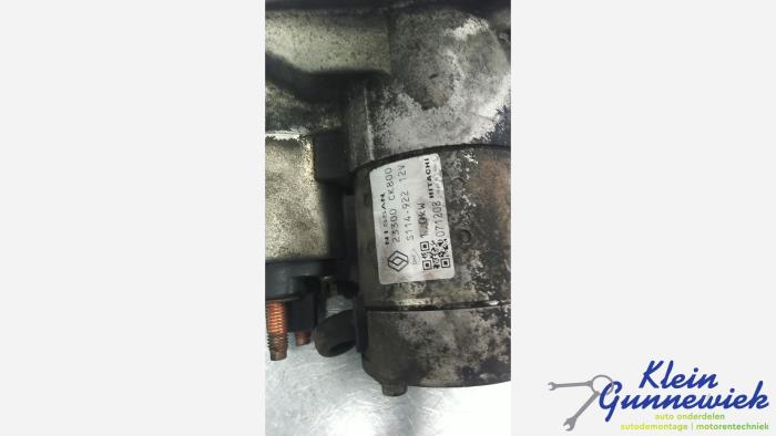 Startmotor van een Renault Scenic 2009