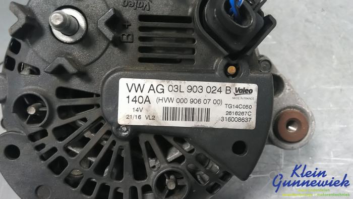 Dynamo van een Volkswagen Crafter 2016