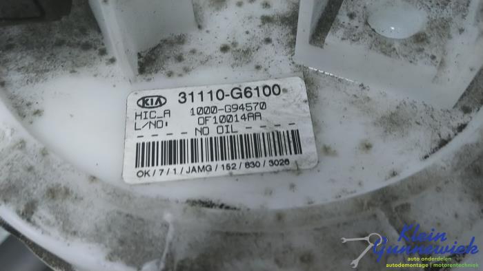 Gebruikte Tank element Pomp Kia Picanto Prijs € 31,00 Margeregeling aangeboden door Klein Gunnewiek Autodemontage & Motorentechniek