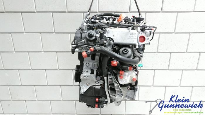 Motor van een Audi A6 2016