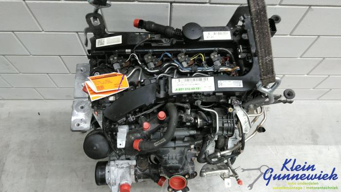 Motor van een Mercedes Sprinter 2020