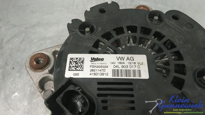 Dynamo van een Audi A6 2016