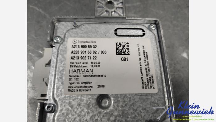 Computer Diversen van een Mercedes CLA 2021