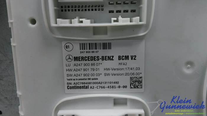 Computer Body Control van een Mercedes CLA 2021